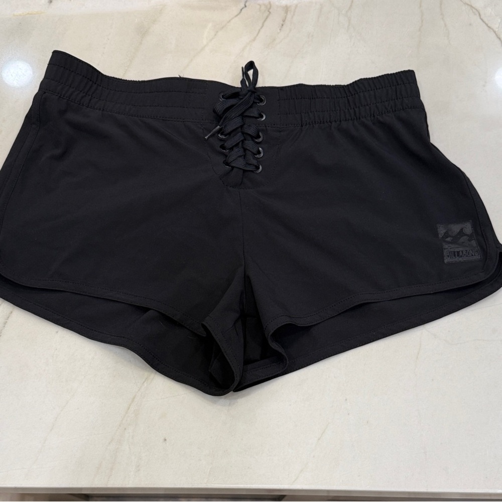 Billabong Black Lace-Up board Shorts